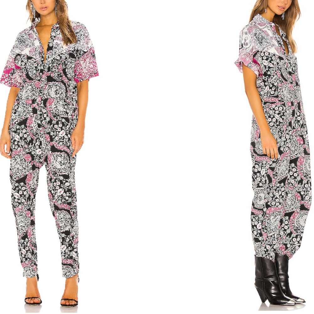 Isabel Marant Etoile Udena Jumpsuit Dark Plum